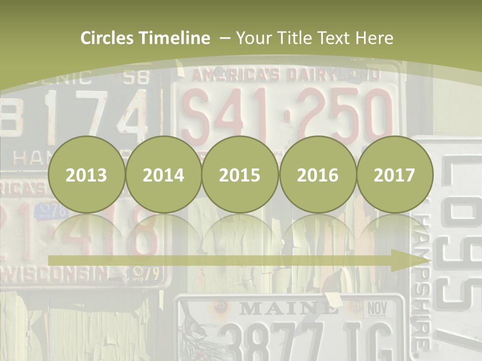 Yellowed Massachusetts Maine PowerPoint Template