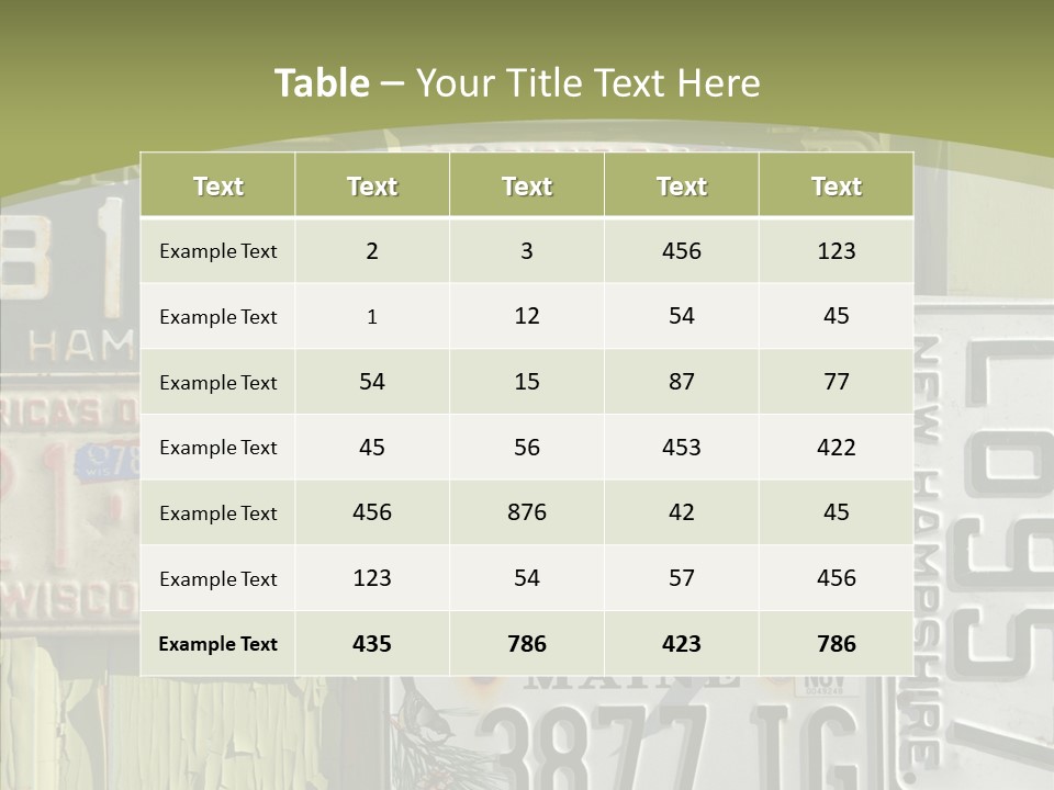 Yellowed Massachusetts Maine PowerPoint Template