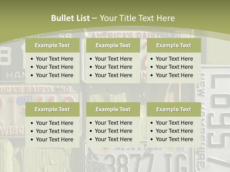 Yellowed Massachusetts Maine PowerPoint Template