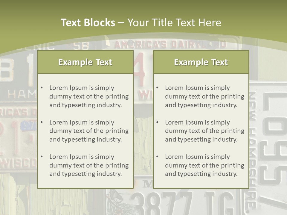 Yellowed Massachusetts Maine PowerPoint Template