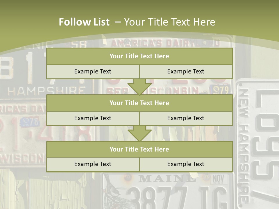 Yellowed Massachusetts Maine PowerPoint Template
