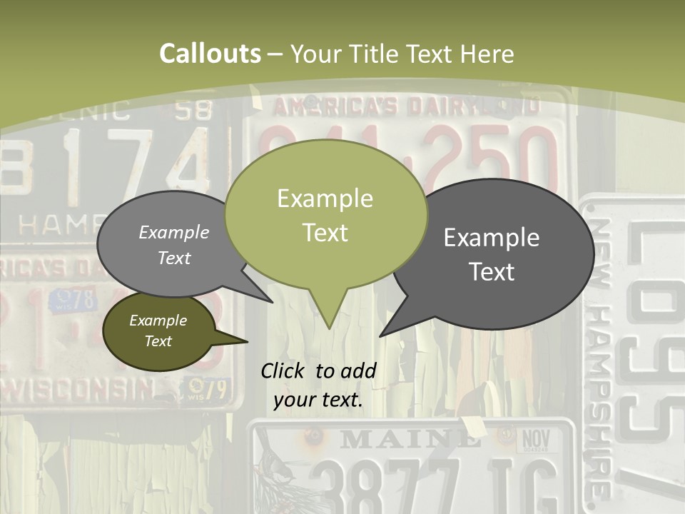 Yellowed Massachusetts Maine PowerPoint Template