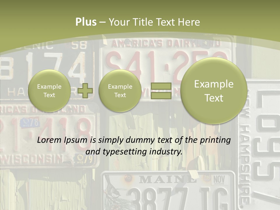 Yellowed Massachusetts Maine PowerPoint Template