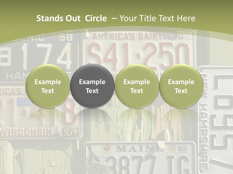 Yellowed Massachusetts Maine PowerPoint Template