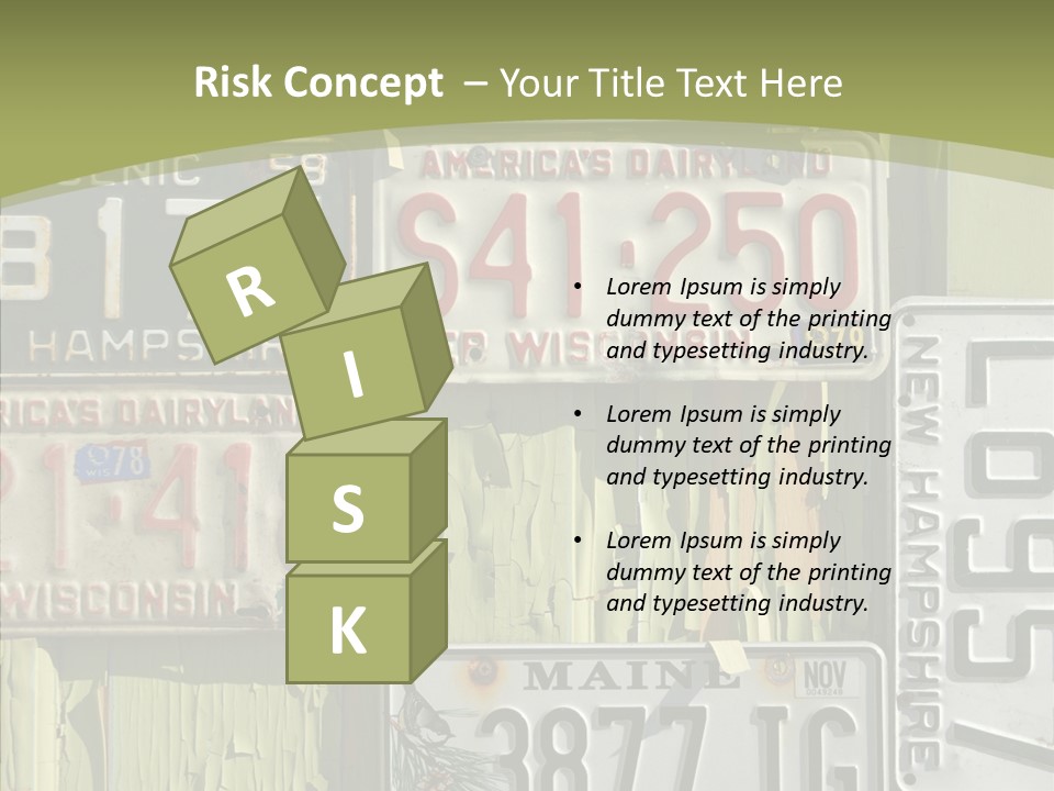 Yellowed Massachusetts Maine PowerPoint Template