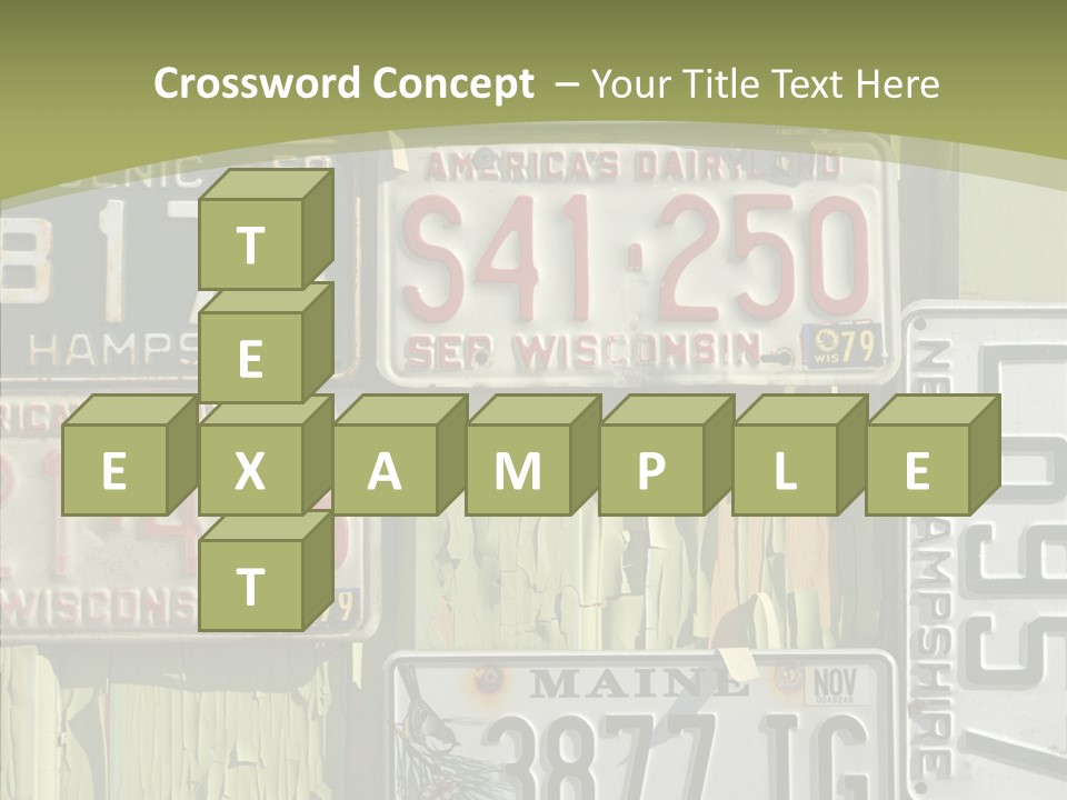 Yellowed Massachusetts Maine PowerPoint Template