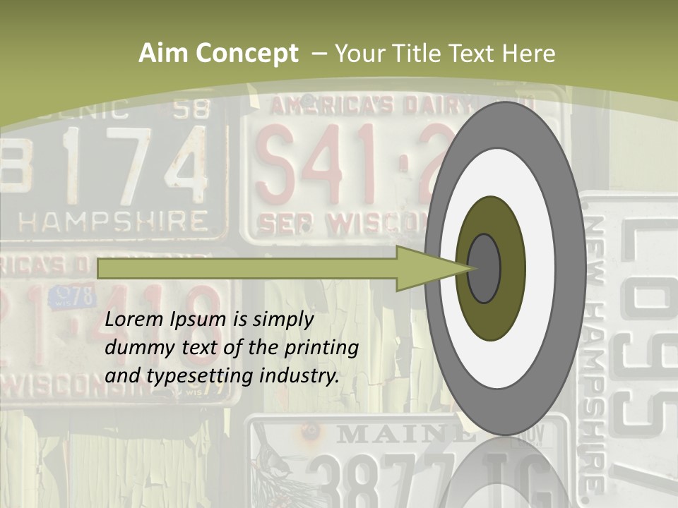 Yellowed Massachusetts Maine PowerPoint Template