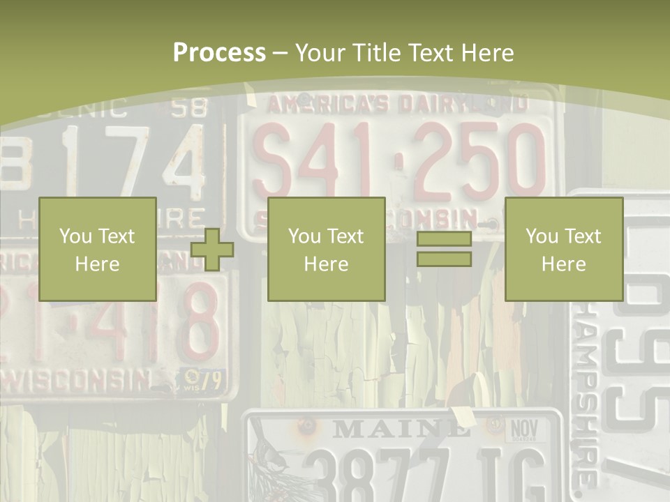 Yellowed Massachusetts Maine PowerPoint Template
