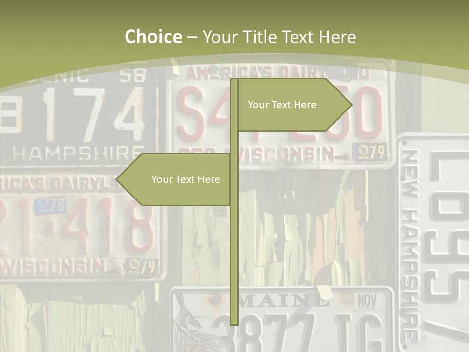 Yellowed Massachusetts Maine PowerPoint Template