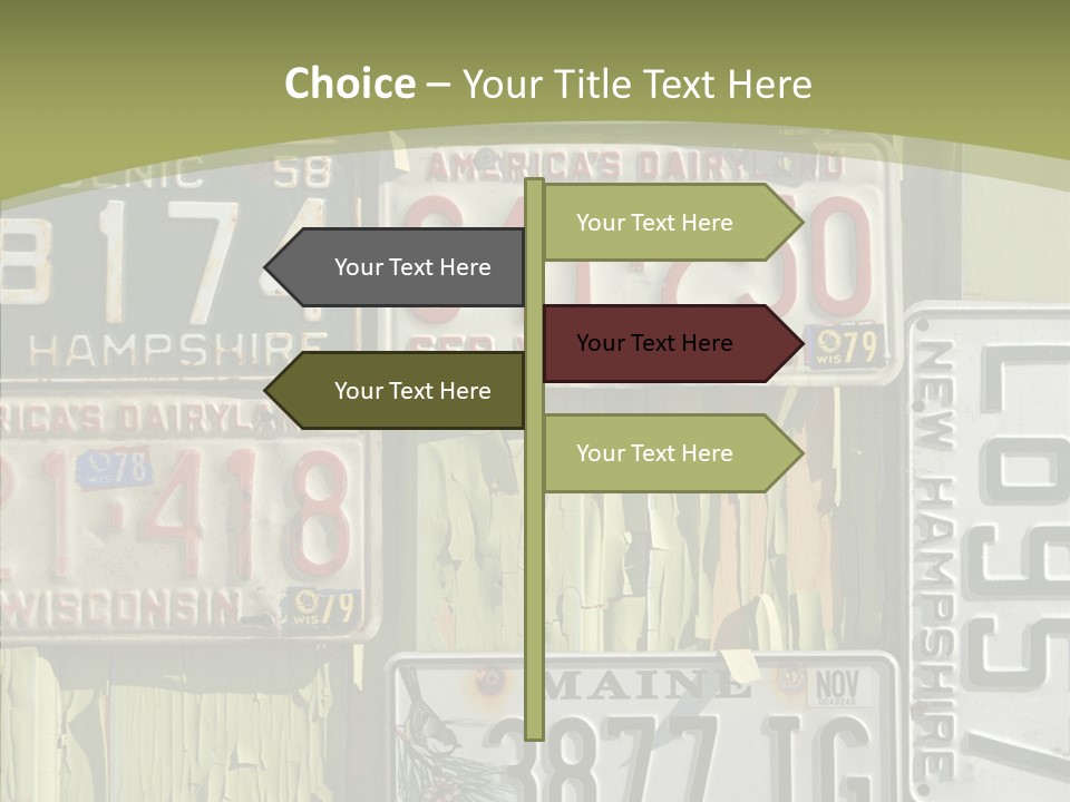 Yellowed Massachusetts Maine PowerPoint Template