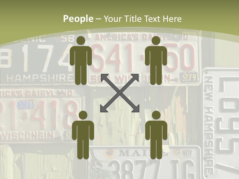 Yellowed Massachusetts Maine PowerPoint Template