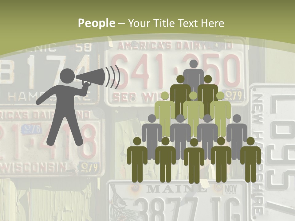 Yellowed Massachusetts Maine PowerPoint Template