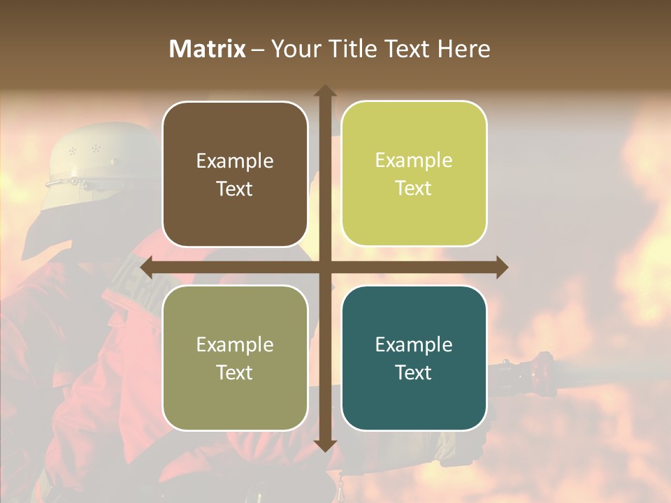 Firefighter Helmet Delete PowerPoint Template