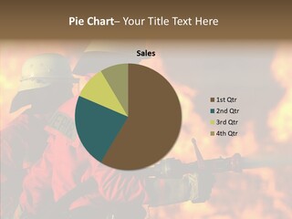 Firefighter Helmet Delete PowerPoint Template