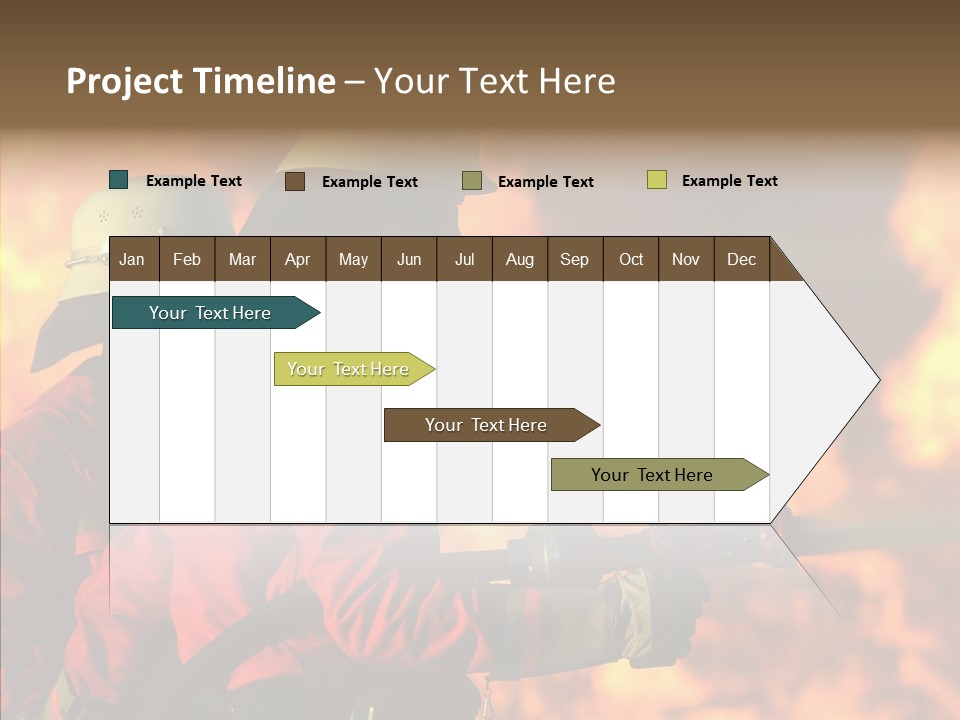 Firefighter Helmet Delete PowerPoint Template