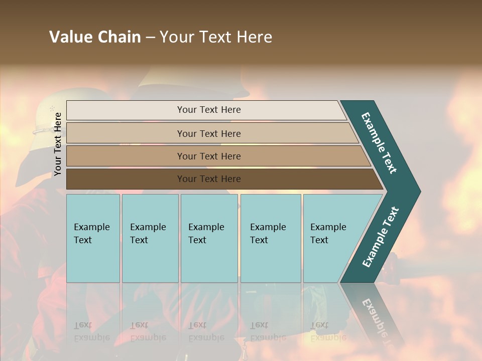 Firefighter Helmet Delete PowerPoint Template
