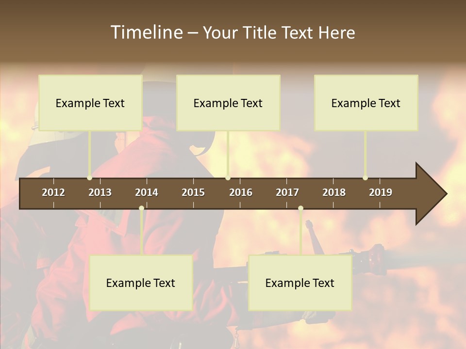 Firefighter Helmet Delete PowerPoint Template