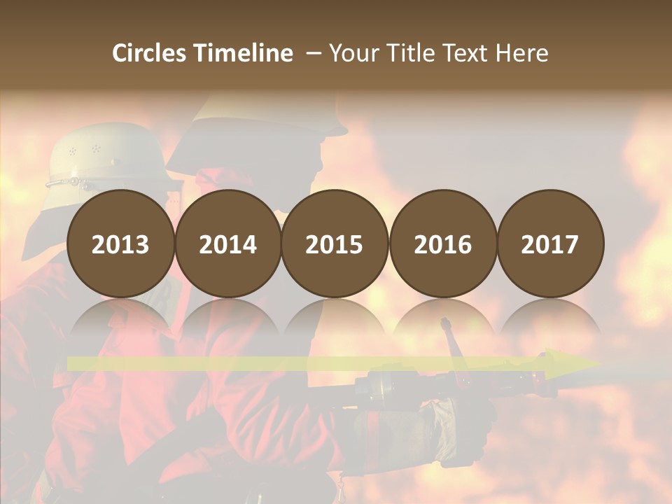 Firefighter Helmet Delete PowerPoint Template