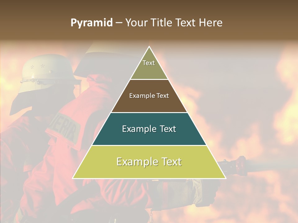 Firefighter Helmet Delete PowerPoint Template