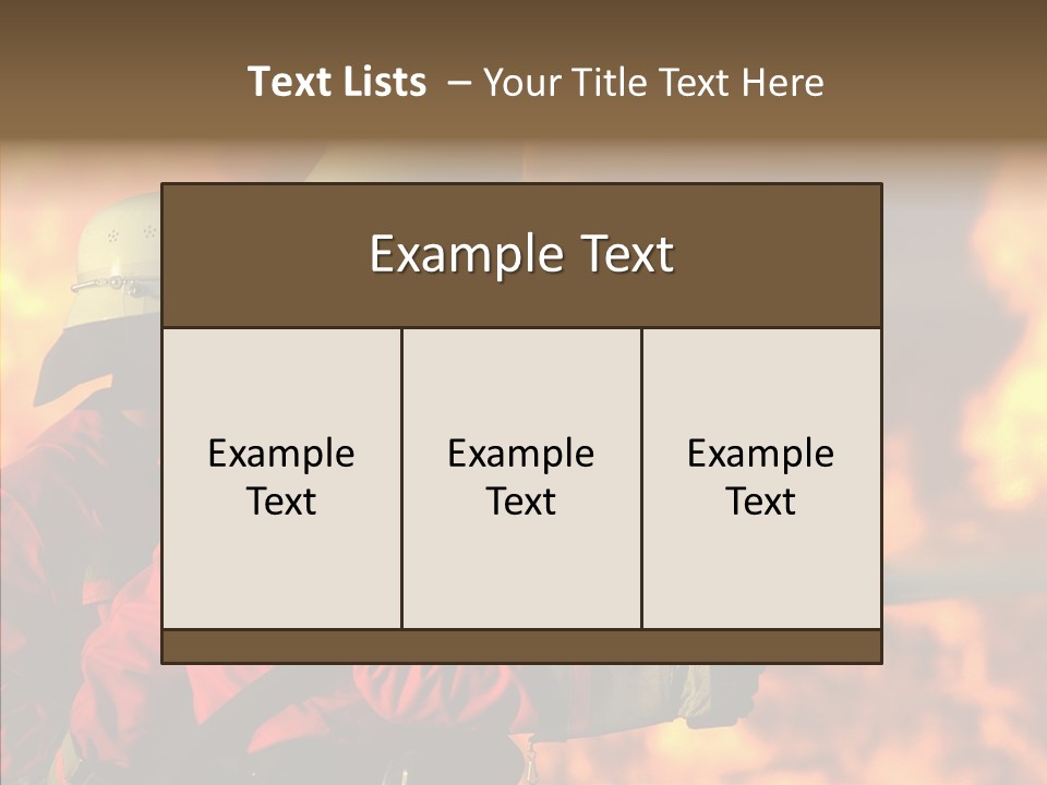 Firefighter Helmet Delete PowerPoint Template