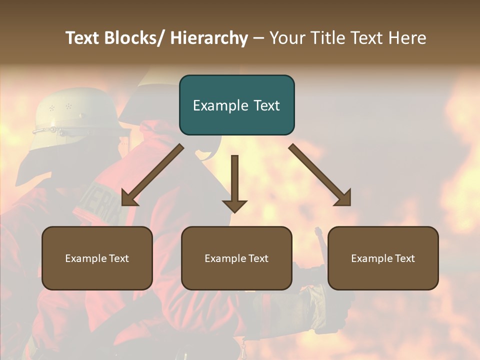 Firefighter Helmet Delete PowerPoint Template
