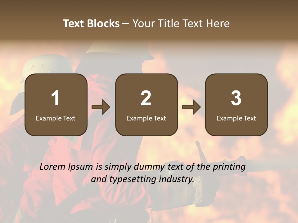 Firefighter Helmet Delete PowerPoint Template