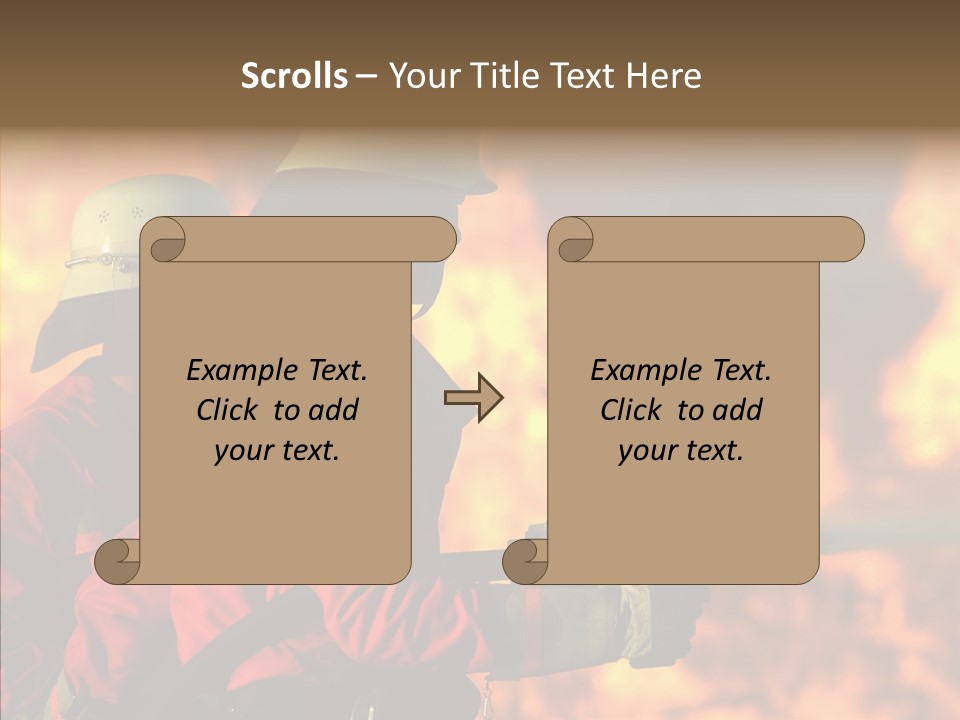 Firefighter Helmet Delete PowerPoint Template