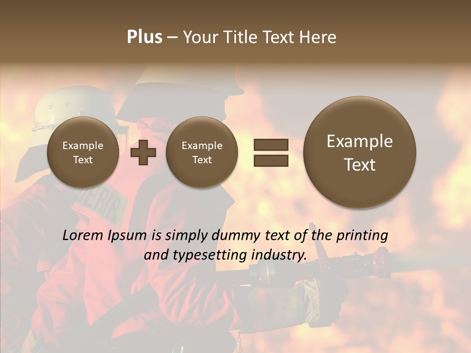 Firefighter Helmet Delete PowerPoint Template