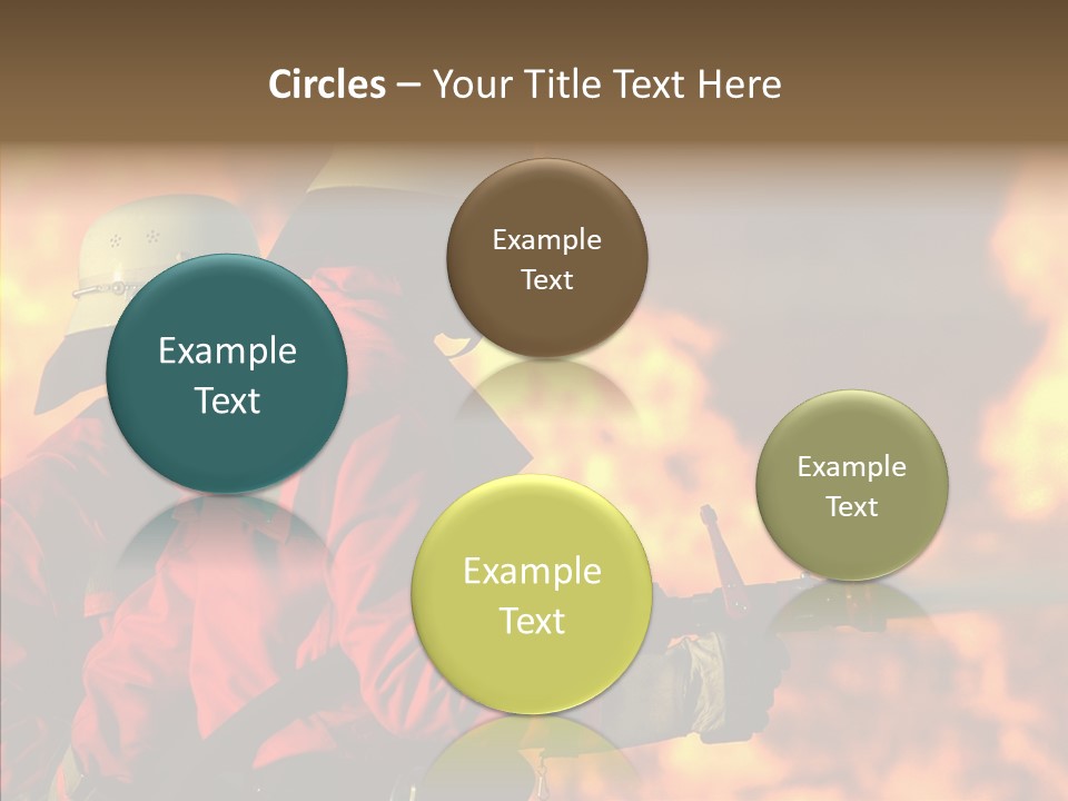 Firefighter Helmet Delete PowerPoint Template