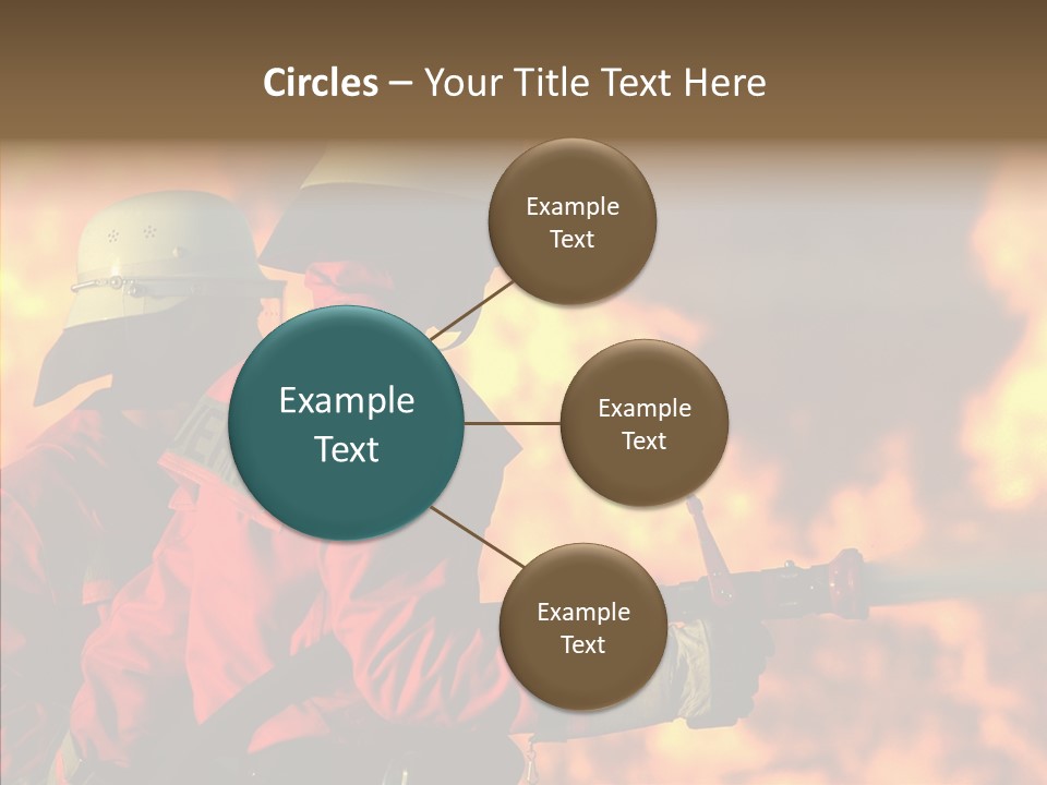 Firefighter Helmet Delete PowerPoint Template