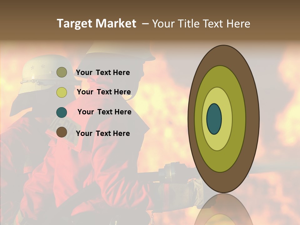 Firefighter Helmet Delete PowerPoint Template