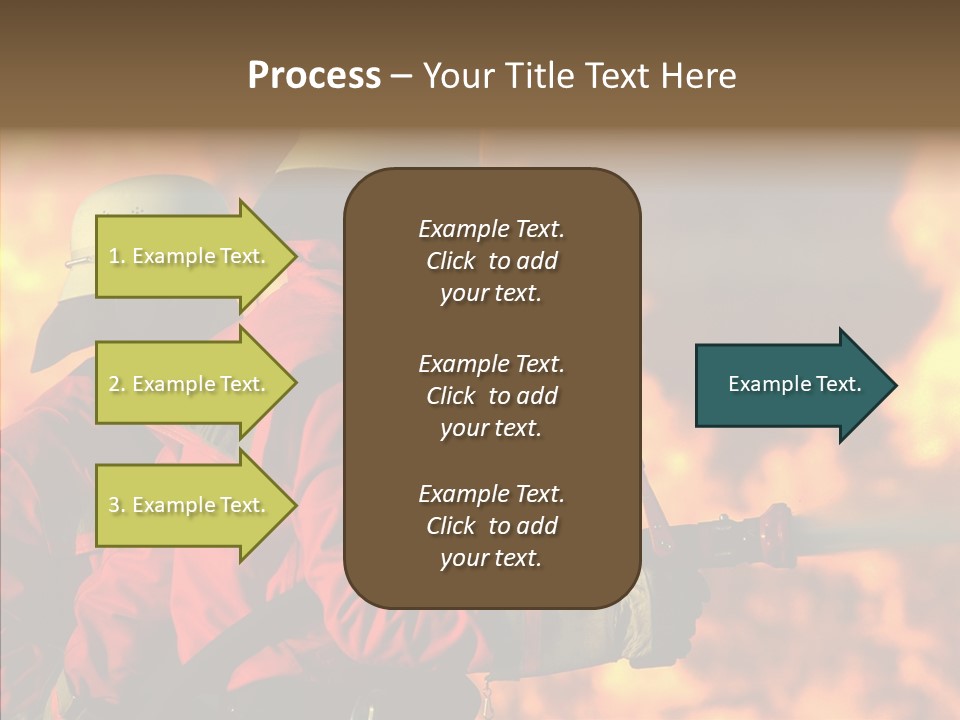 Firefighter Helmet Delete PowerPoint Template