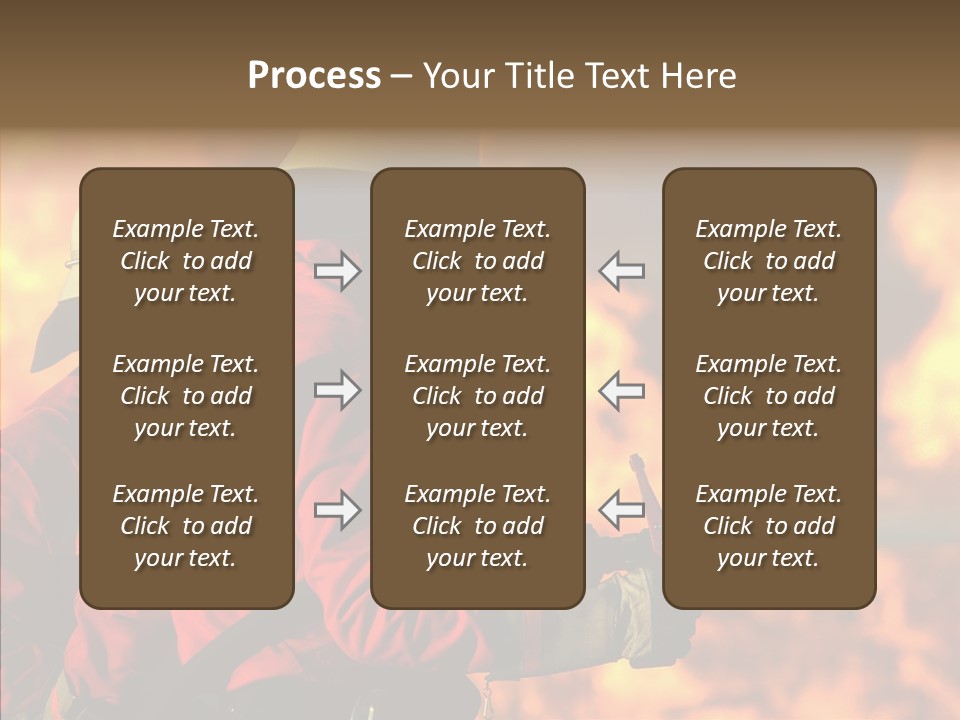 Firefighter Helmet Delete PowerPoint Template