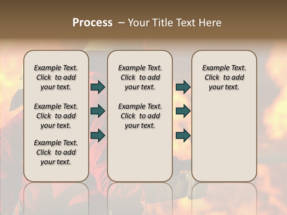 Firefighter Helmet Delete PowerPoint Template