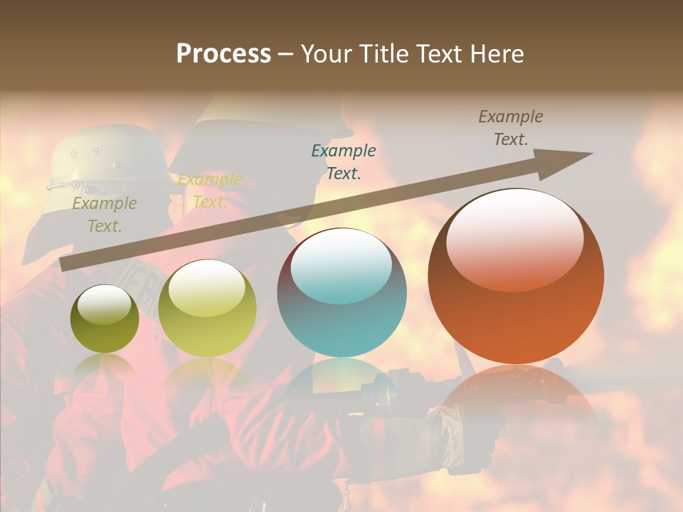 Firefighter Helmet Delete PowerPoint Template