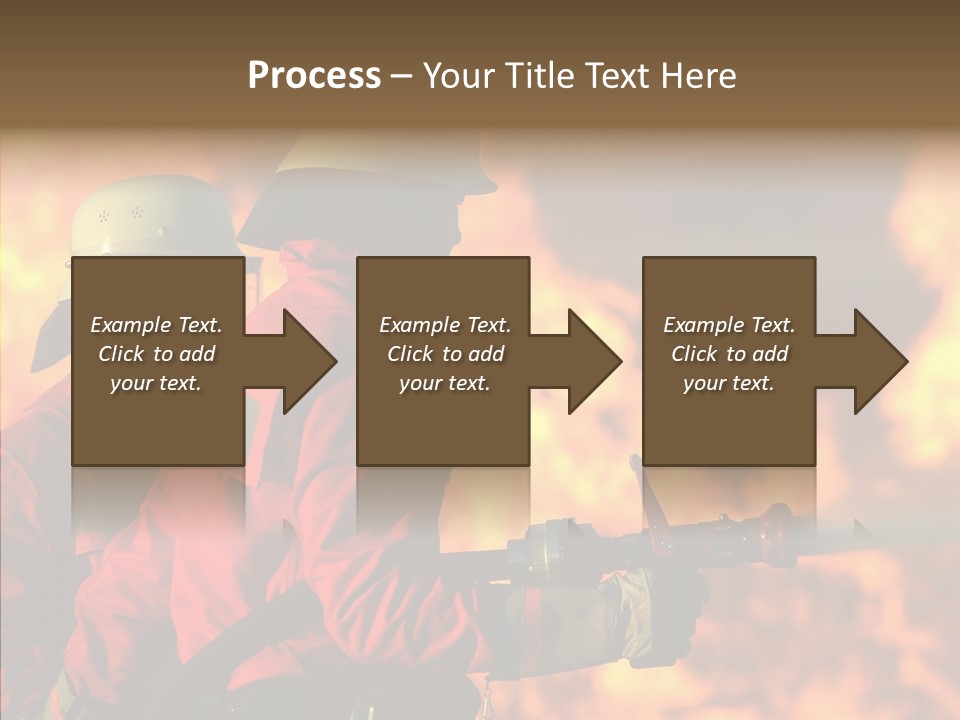 Firefighter Helmet Delete PowerPoint Template