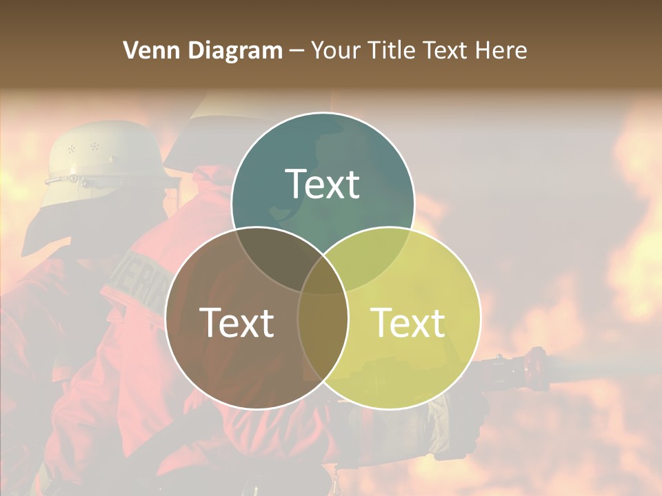 Firefighter Helmet Delete PowerPoint Template