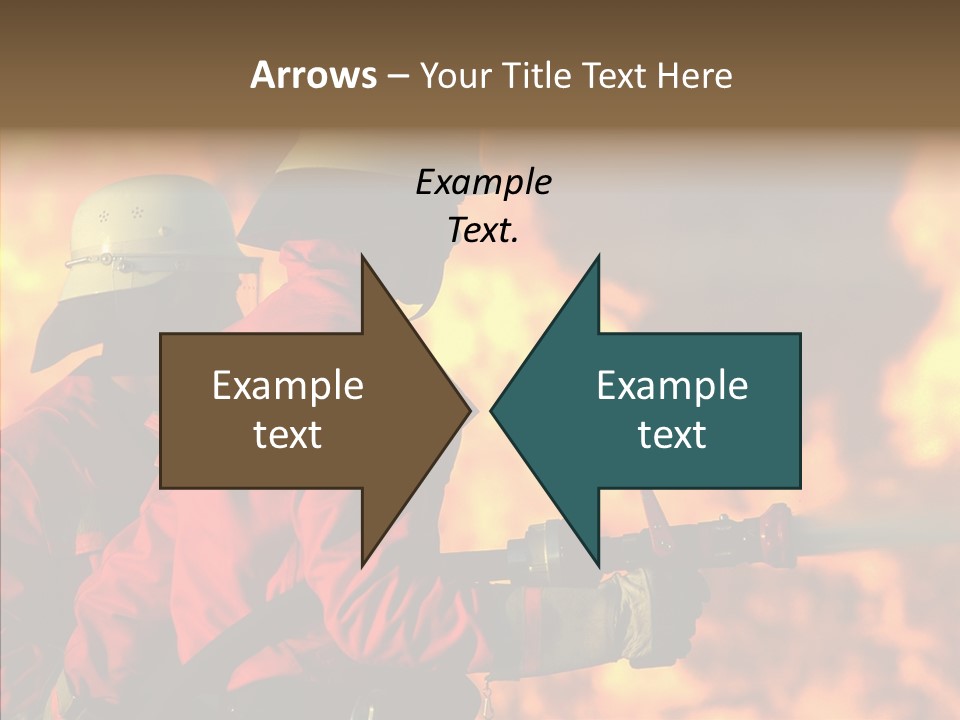 Firefighter Helmet Delete PowerPoint Template
