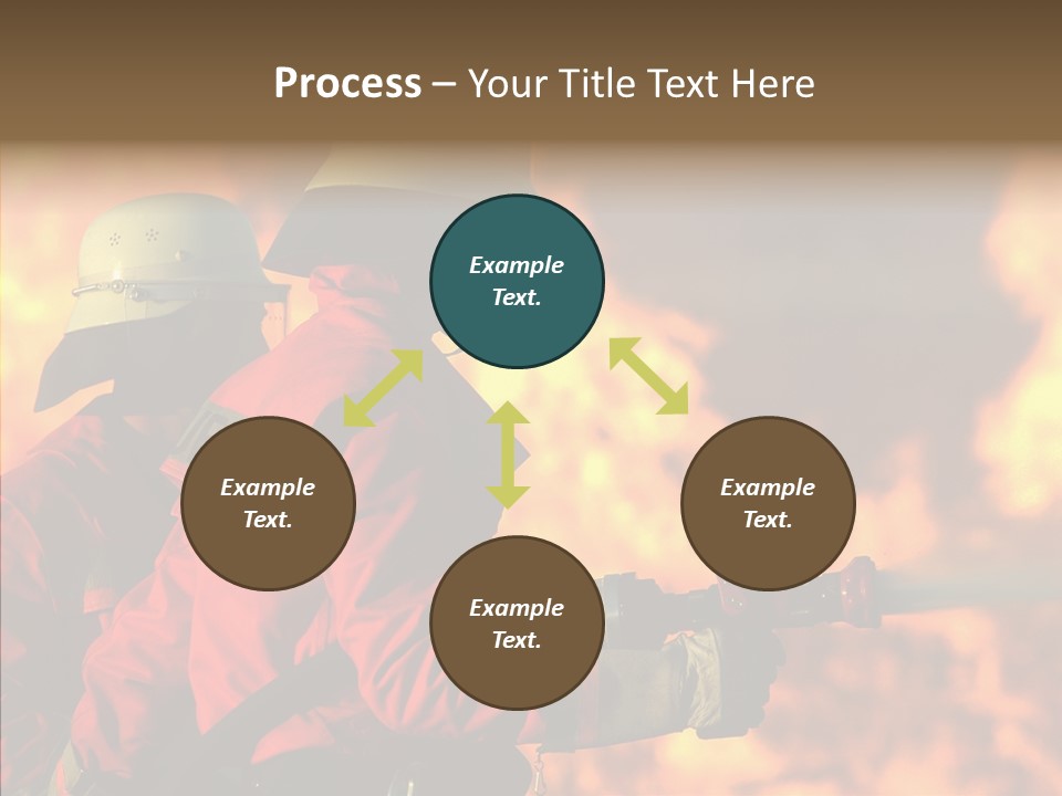 Firefighter Helmet Delete PowerPoint Template