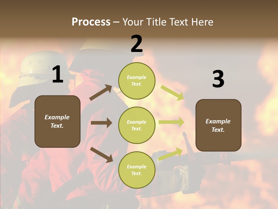 Firefighter Helmet Delete PowerPoint Template