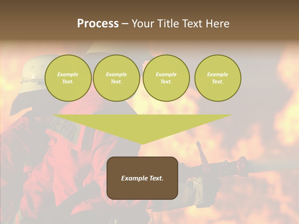 Firefighter Helmet Delete PowerPoint Template