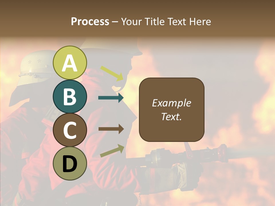 Firefighter Helmet Delete PowerPoint Template