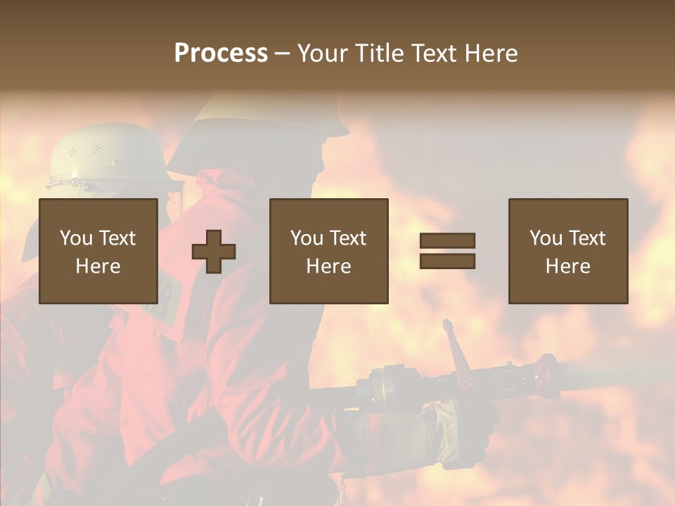 Firefighter Helmet Delete PowerPoint Template