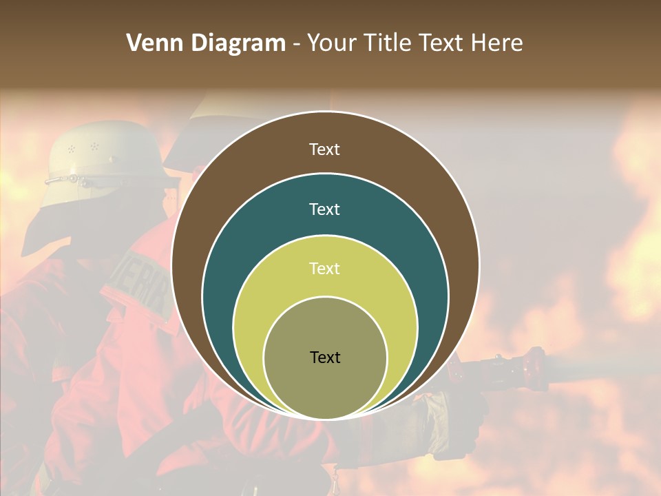 Firefighter Helmet Delete PowerPoint Template