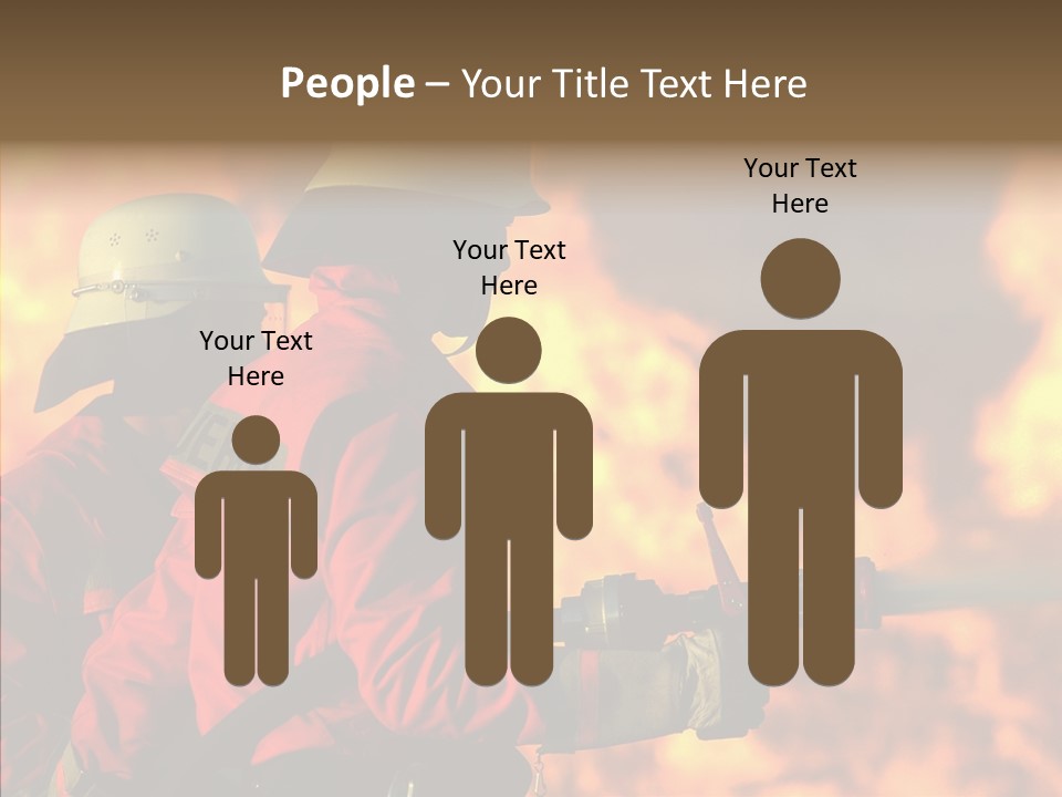 Firefighter Helmet Delete PowerPoint Template