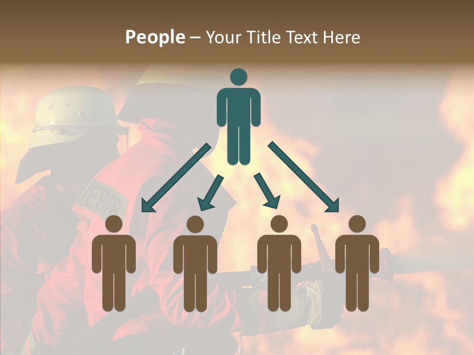 Firefighter Helmet Delete PowerPoint Template