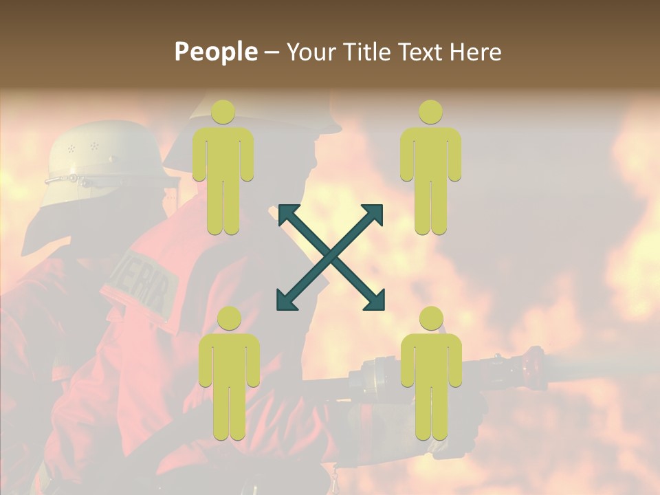 Firefighter Helmet Delete PowerPoint Template