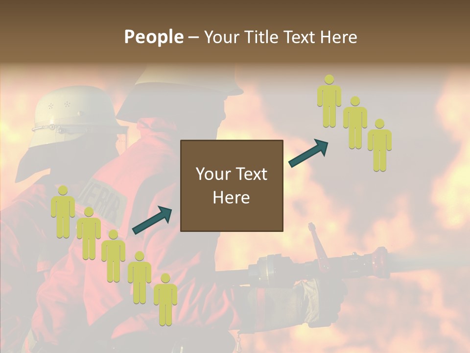 Firefighter Helmet Delete PowerPoint Template
