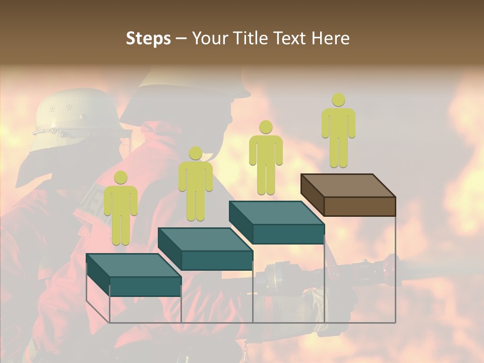 Firefighter Helmet Delete PowerPoint Template