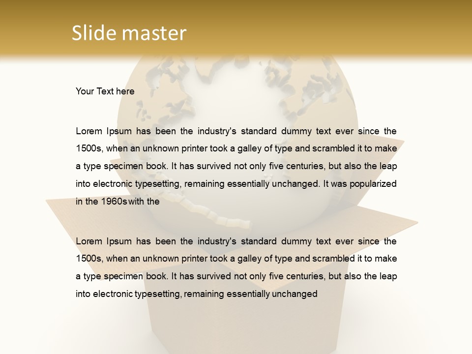 Sending Speed Packing PowerPoint Template